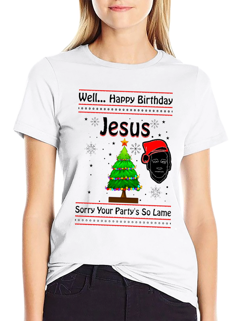 Well Happy Birthday Jesus Funny Graphic T-Shirt