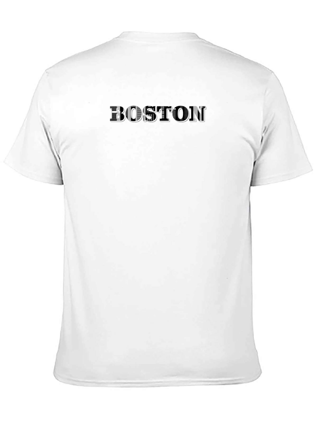 Boston Graphic Print Black T-Shirt