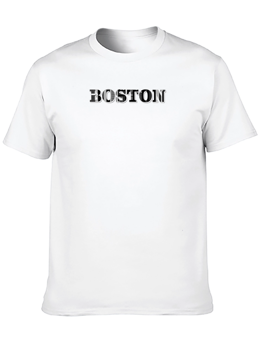 Boston Graphic Print Black T-Shirt
