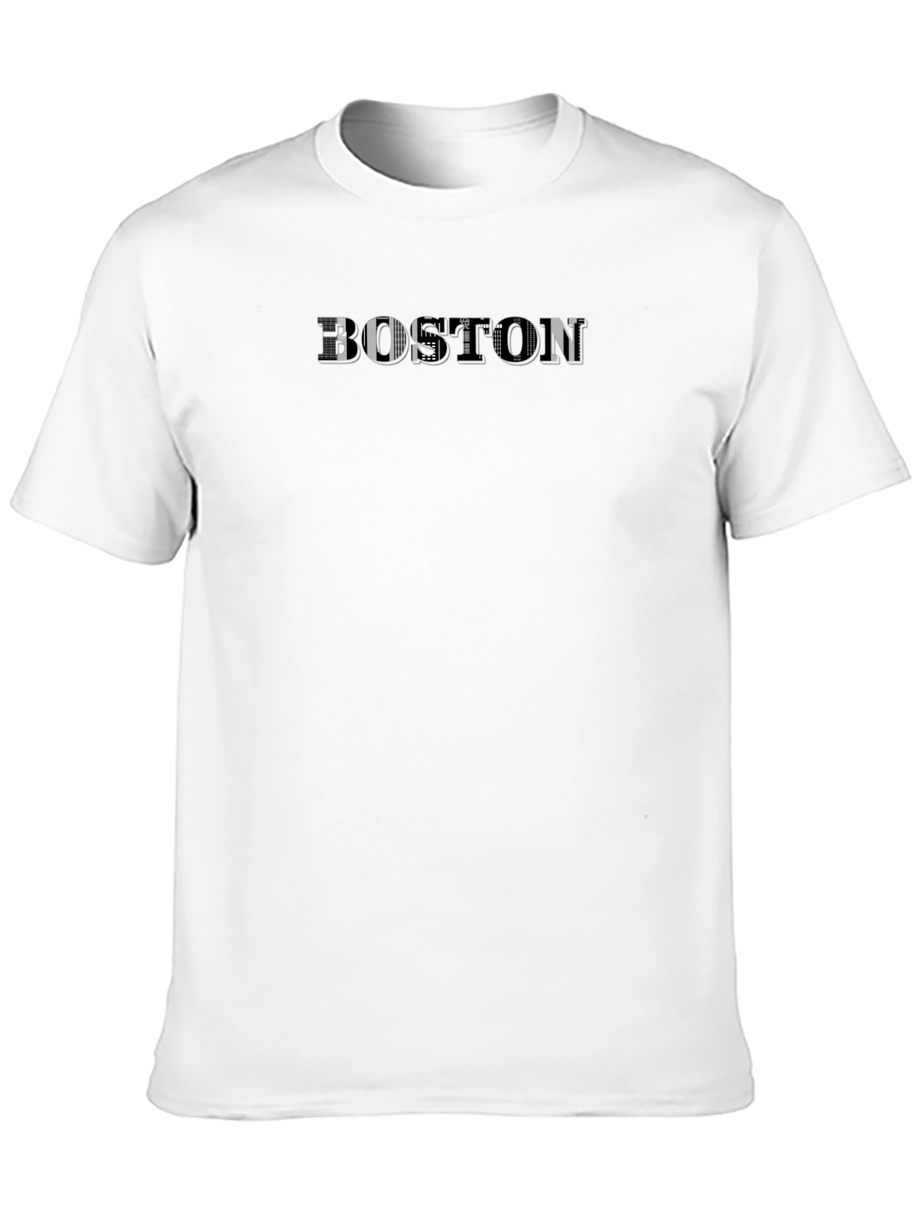 Boston Graphic Print Black T-Shirt