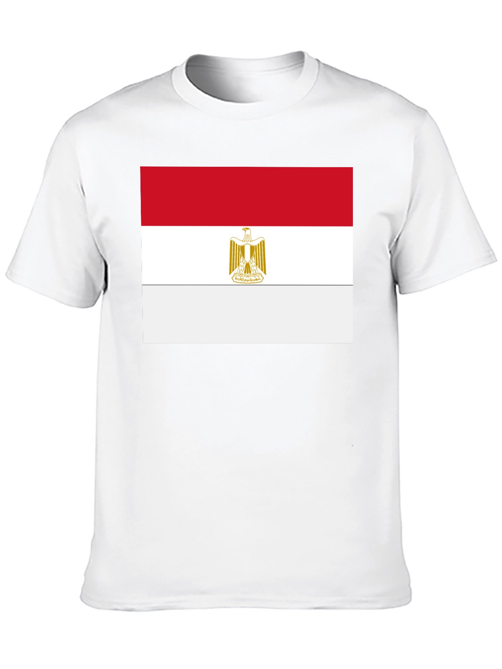 Egypt Flag T-Shirt - Black Cotton Tee