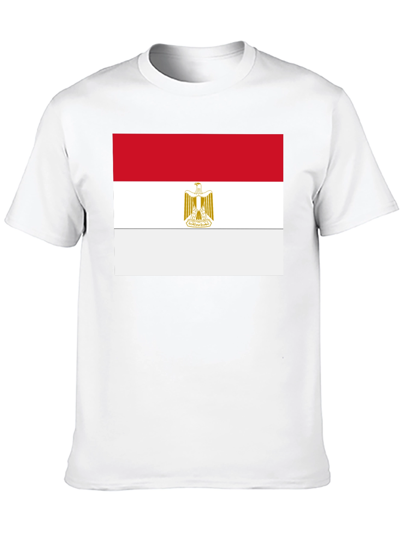Egypt Flag T-Shirt - Black Cotton Tee