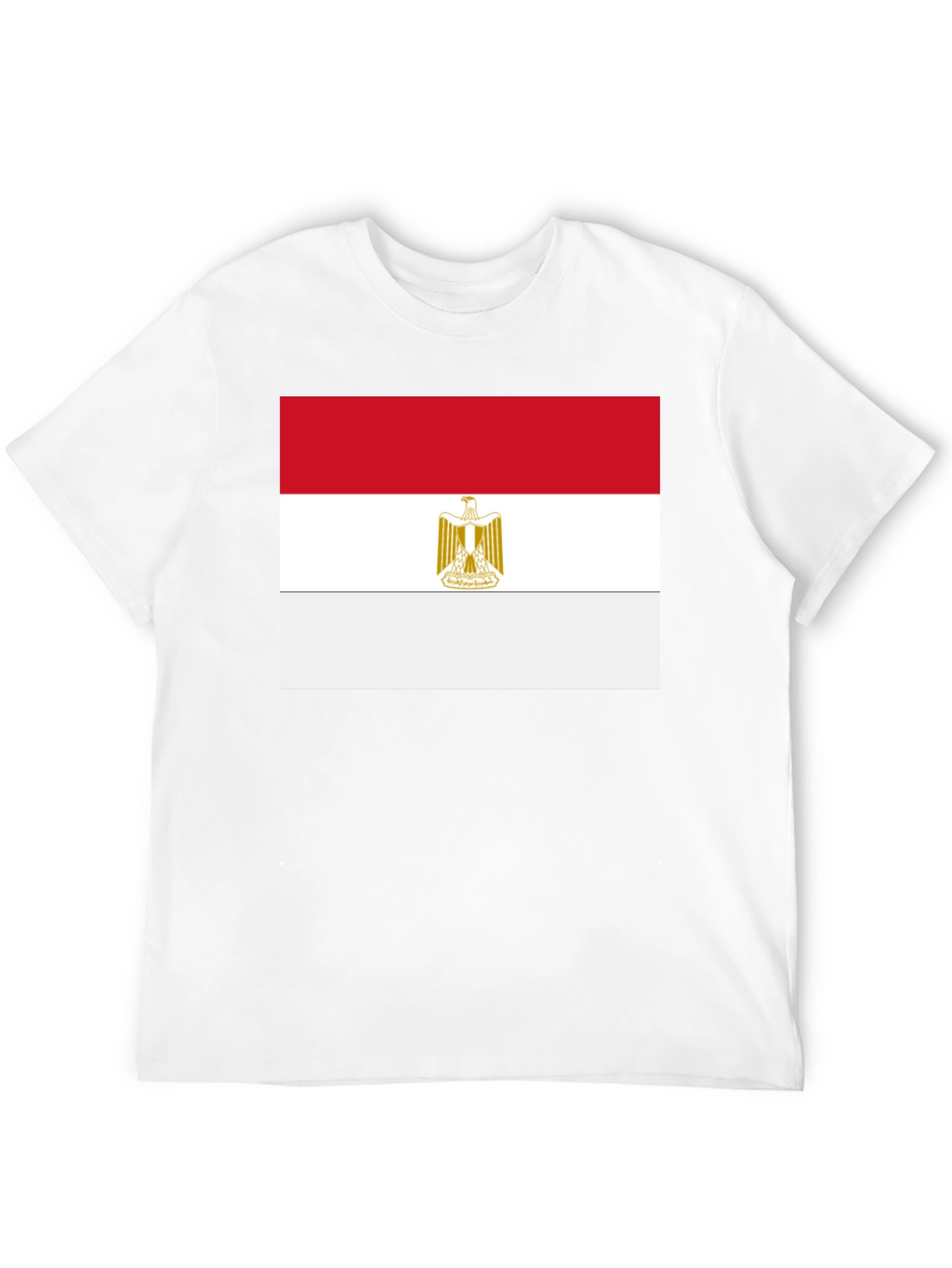 Egypt Flag T-Shirt - Black Cotton Tee