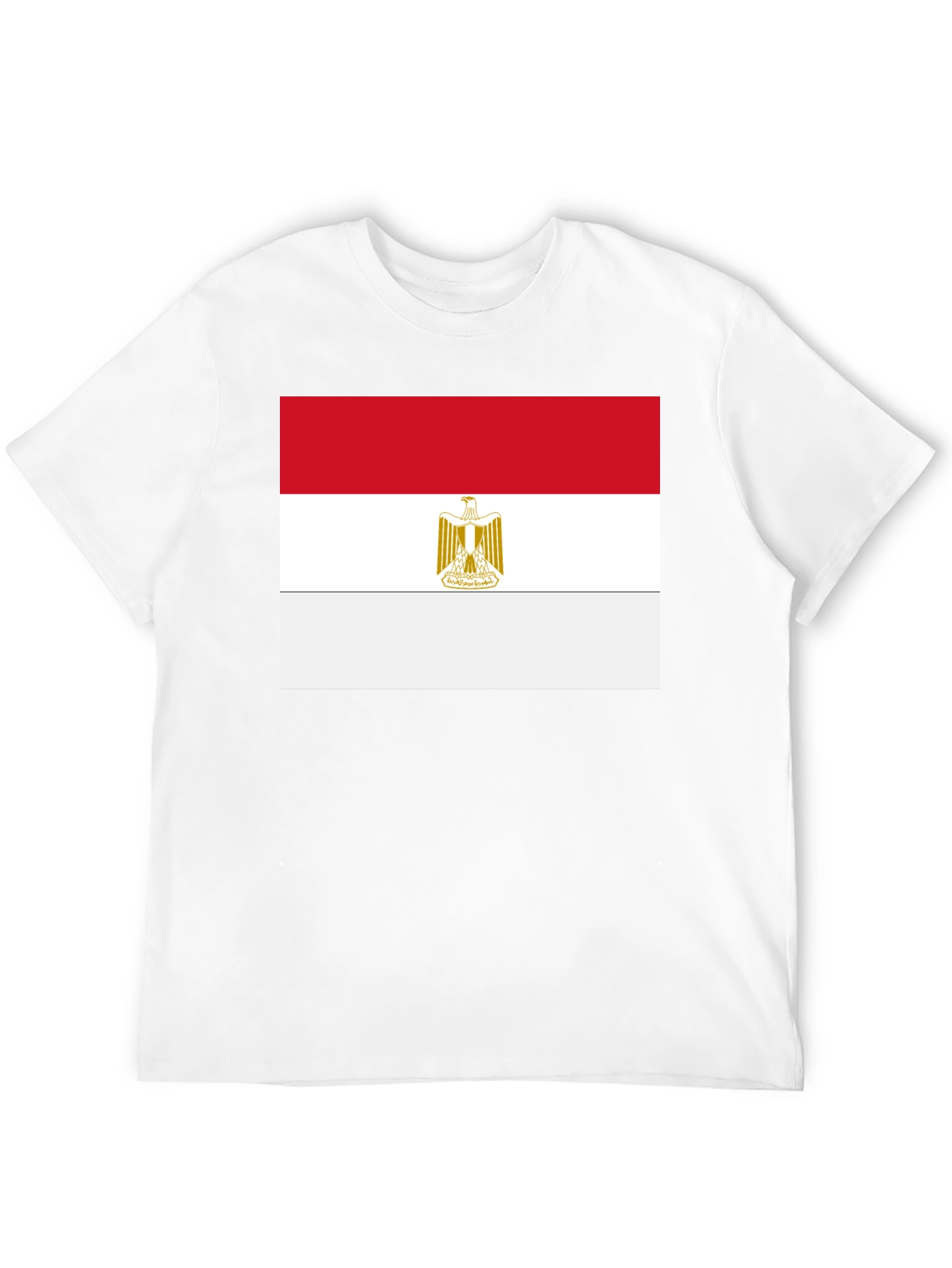 Egypt Flag T-Shirt - Black Cotton Tee