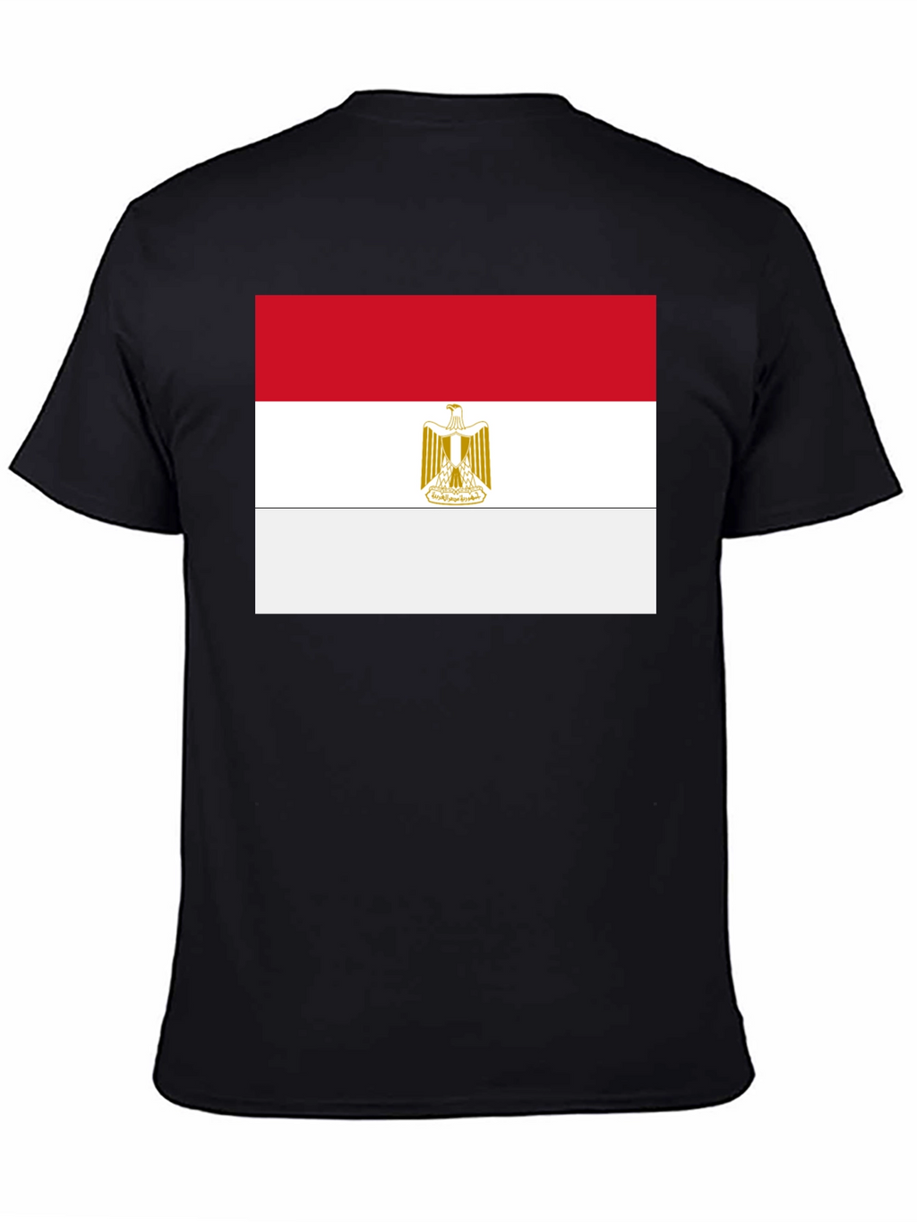 Egypt Flag T-Shirt - Black Cotton Tee
