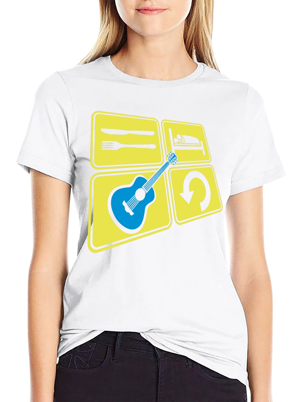 Eat Sleep Play Guitar T-Shirt | Musician Tee