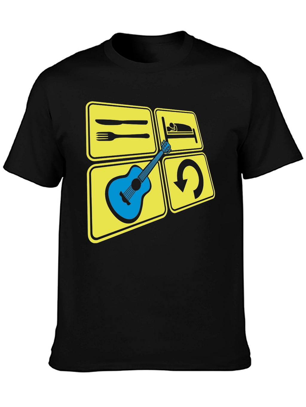 Eat Sleep Play Guitar T-Shirt | Musician Tee