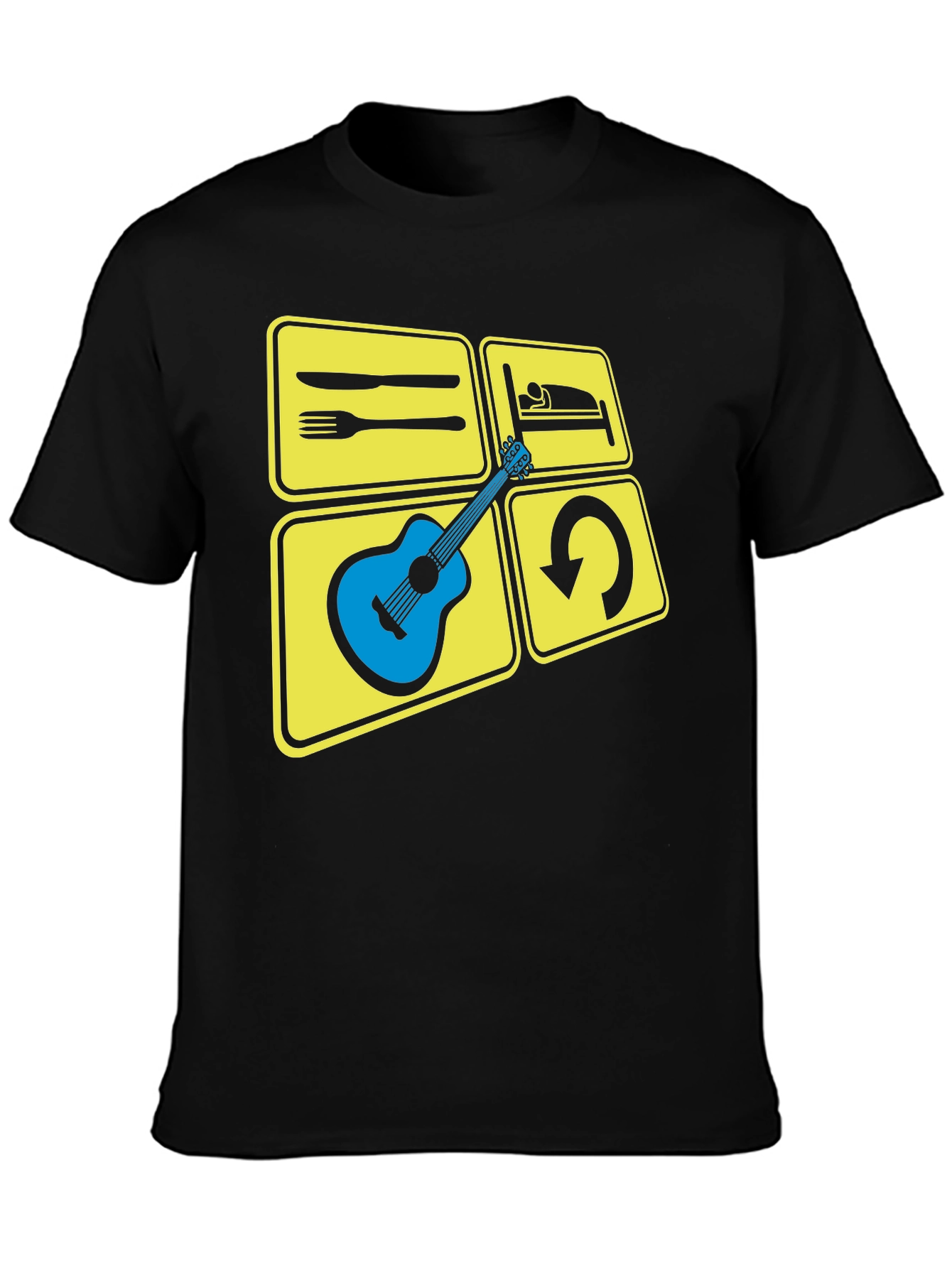 Eat Sleep Play Guitar T-Shirt | Musician Tee