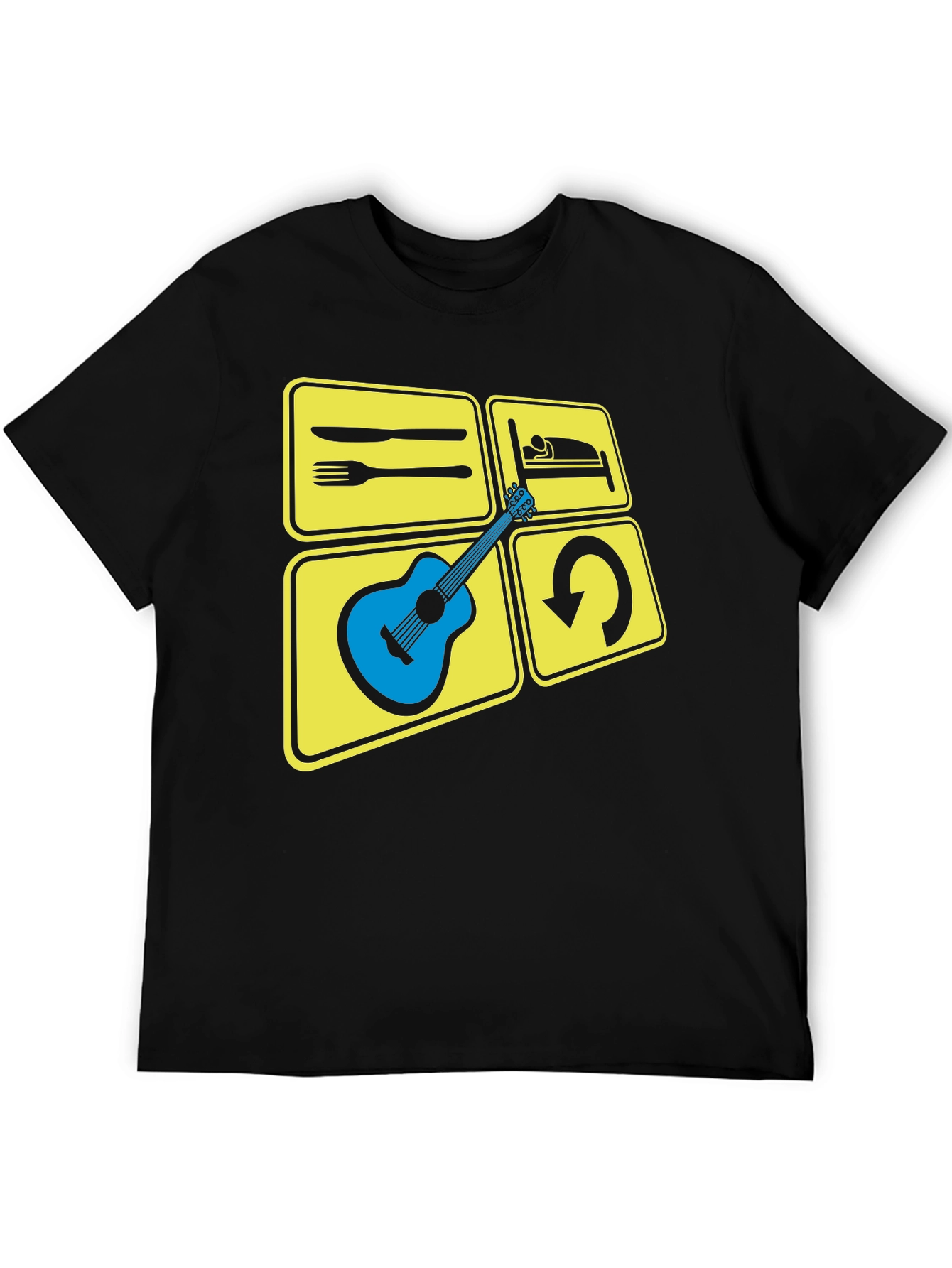 Eat Sleep Play Guitar T-Shirt | Musician Tee