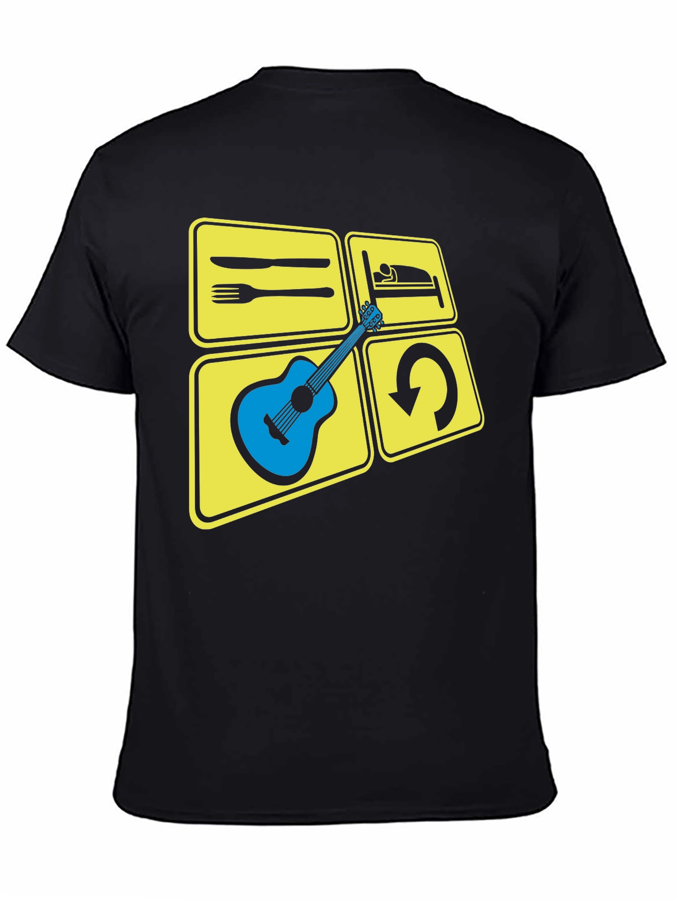 Eat Sleep Play Guitar T-Shirt | Musician Tee