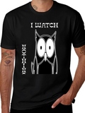I Watch Nothin Owl Graphic T-Shirt