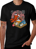 Octopus Sushi Chef Graphic T-Shirt