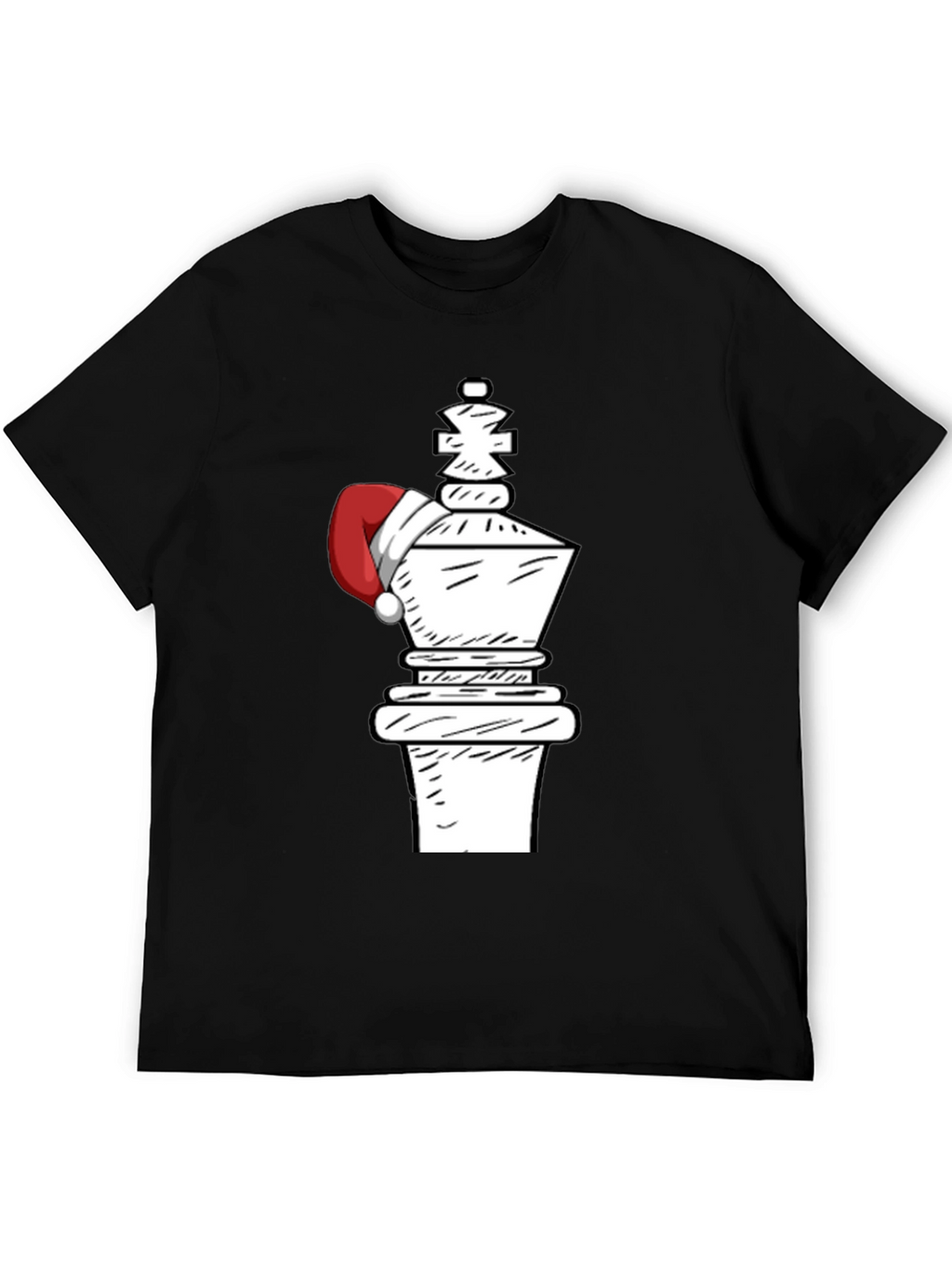 Festive Chess King Tee - Holiday Chess Player Apparel