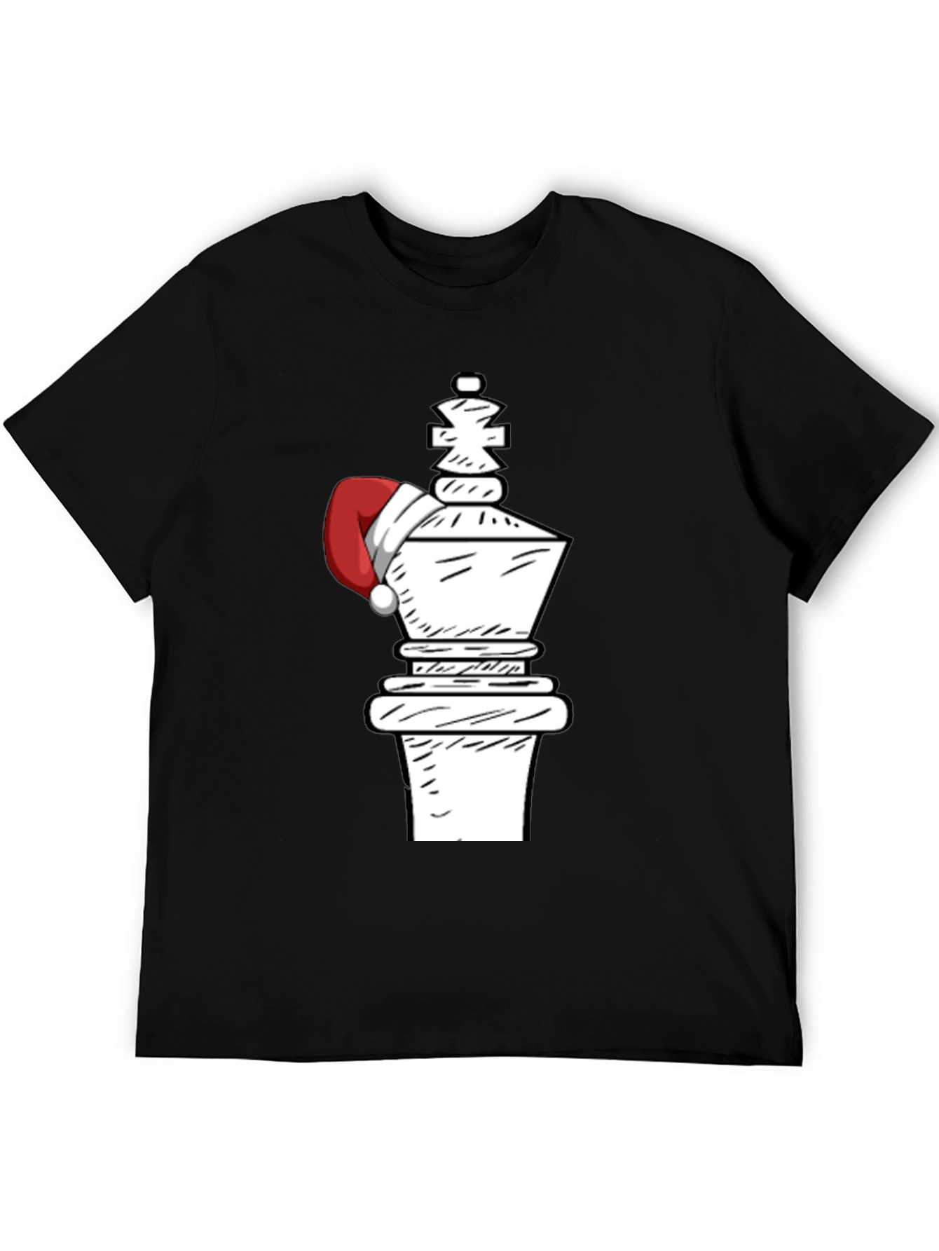 Festive Chess King Tee - Holiday Chess Player Apparel