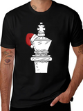 Festive Chess King Tee - Holiday Chess Player Apparel