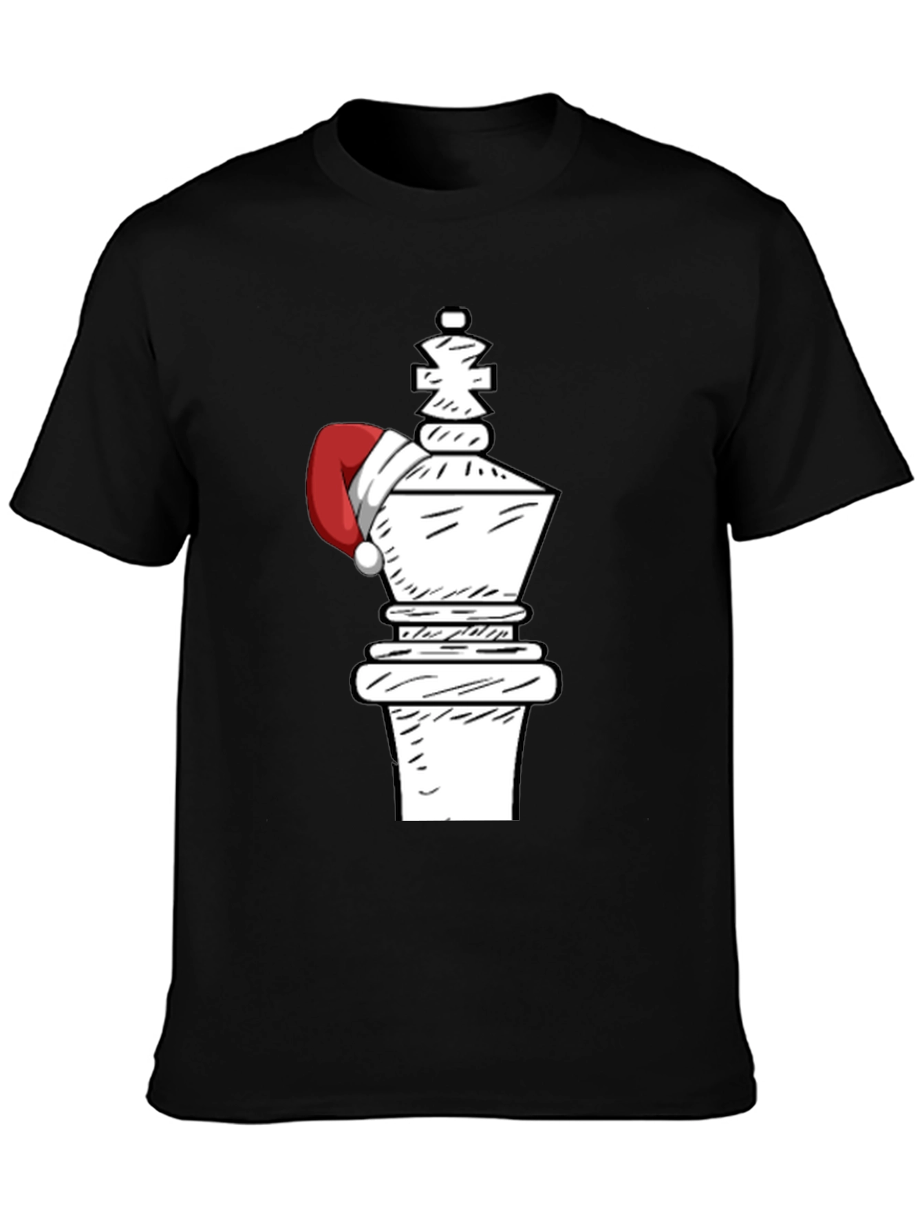 Festive Chess King Tee - Holiday Chess Player Apparel