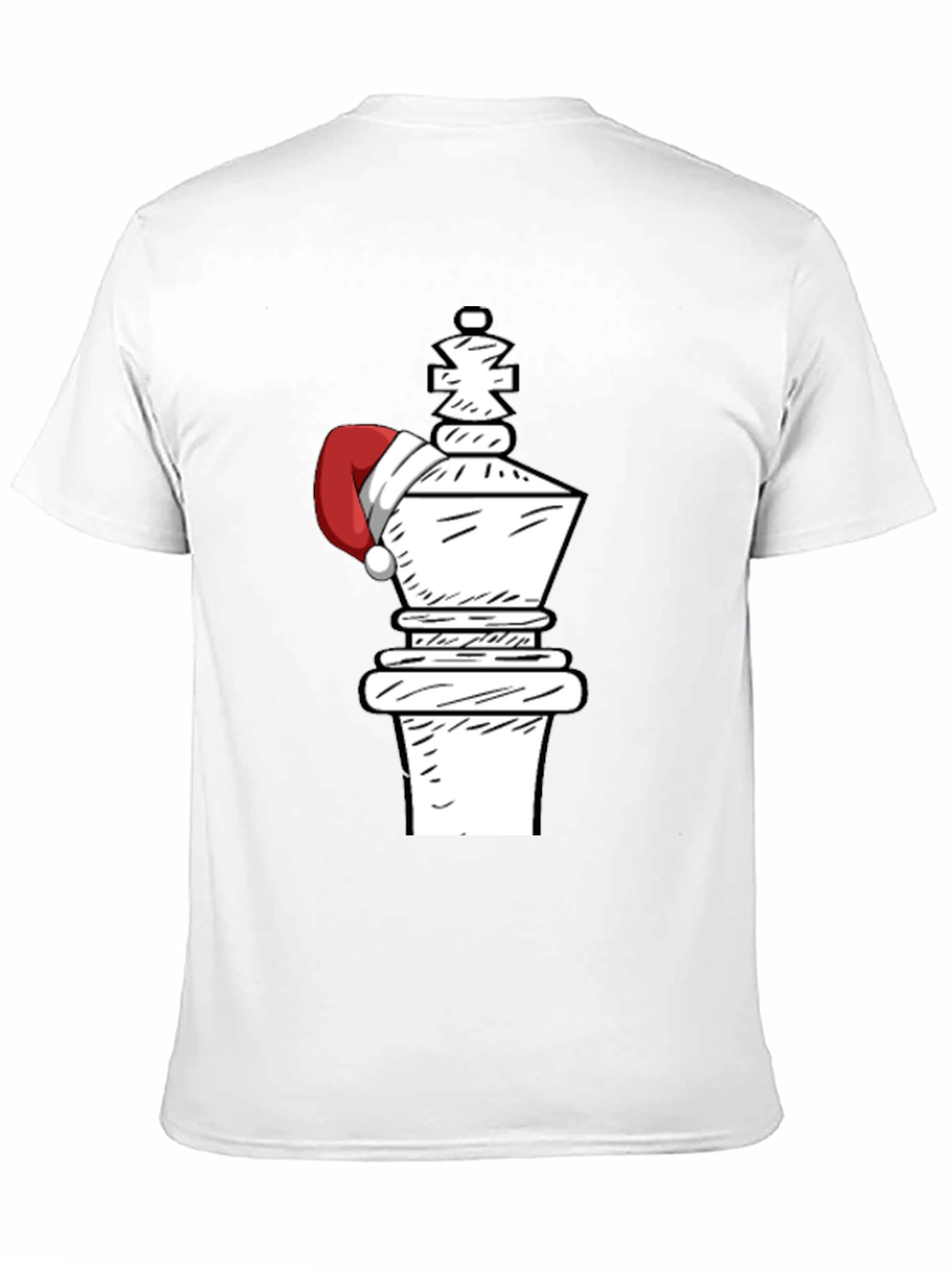 Festive Chess King Tee - Holiday Chess Player Apparel