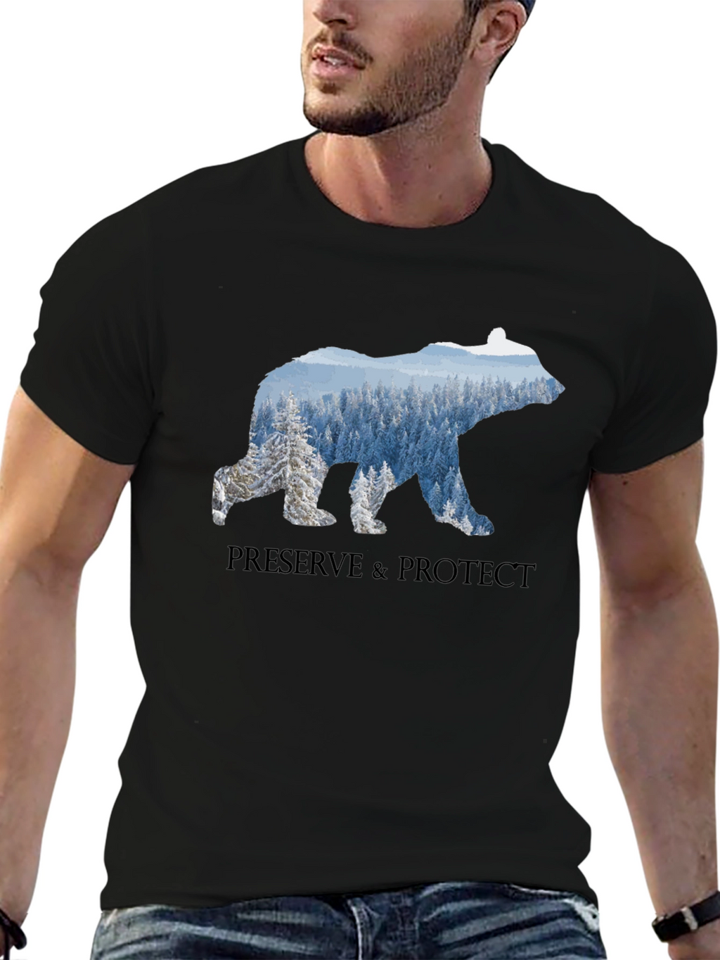 Preserve & Protect Bear Graphic T-Shirt