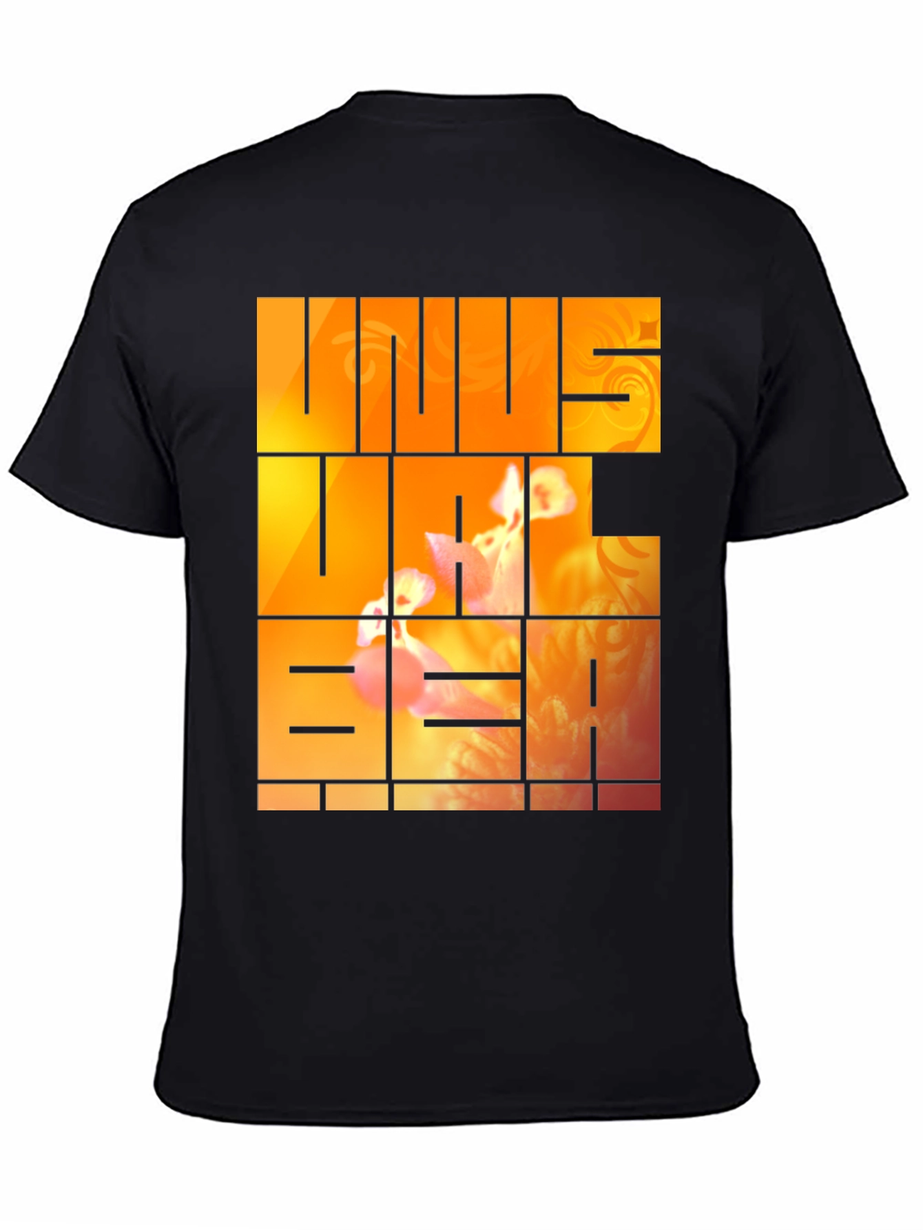 Unus Annus Graphic Print Black Tee