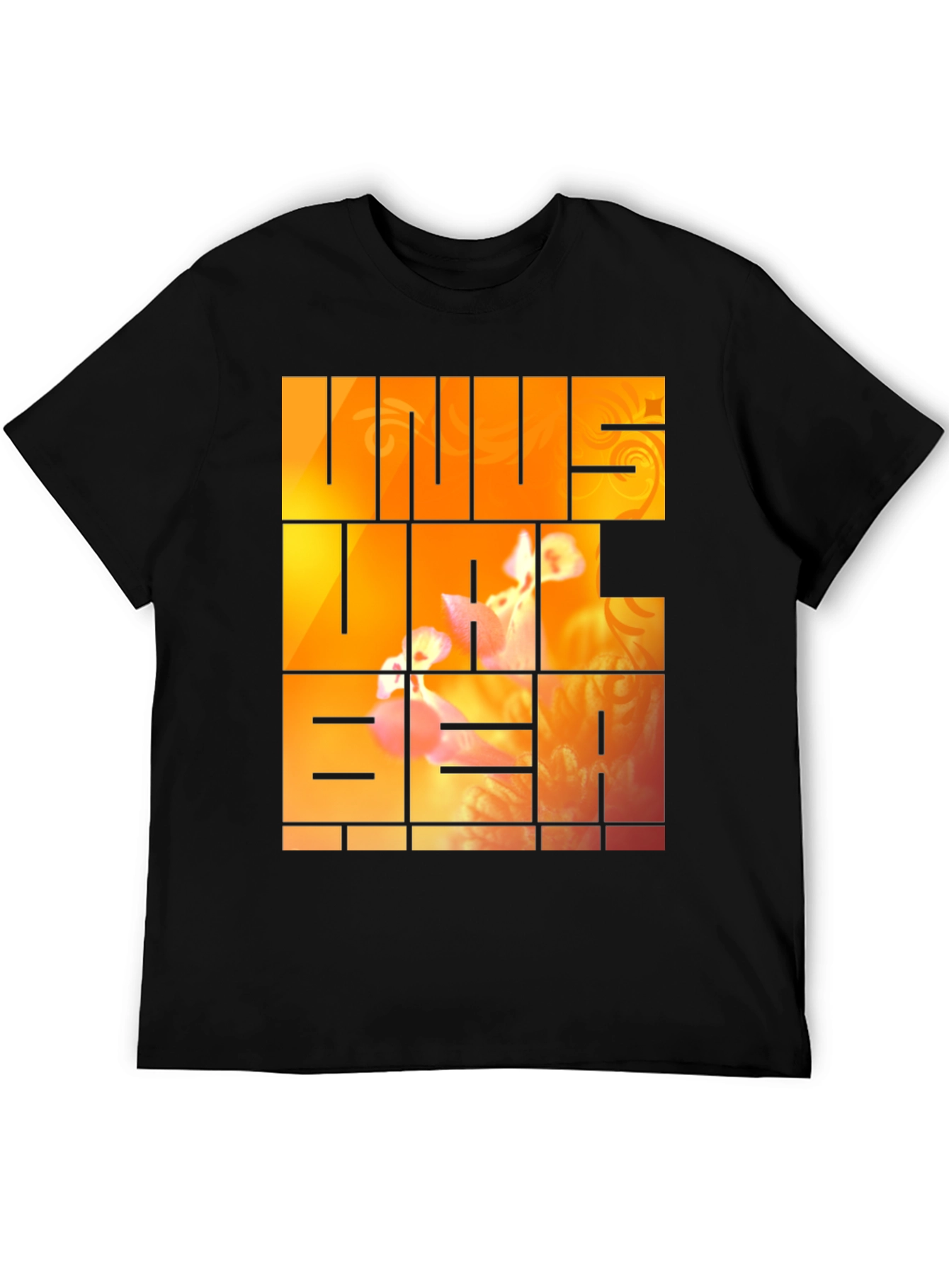 Unus Annus Graphic Print Black Tee