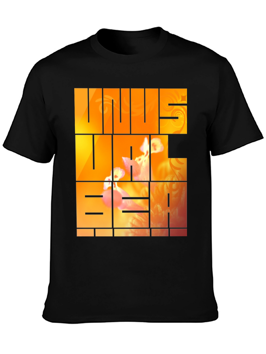 Unus Annus Graphic Print Black Tee