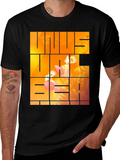 Unus Annus Graphic Print Black Tee