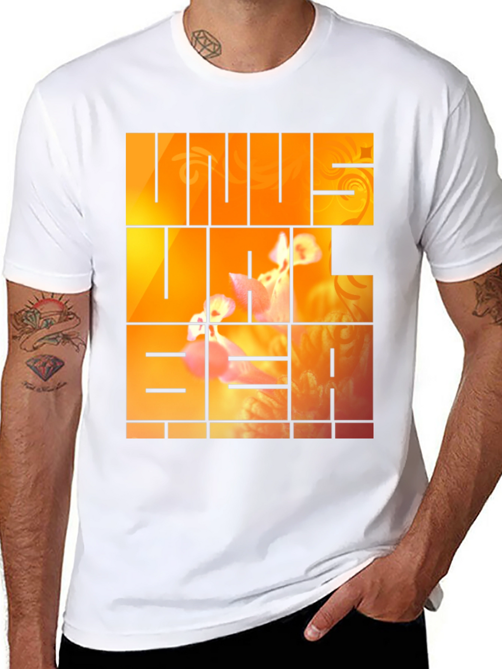 Unus Annus Graphic Print Black Tee