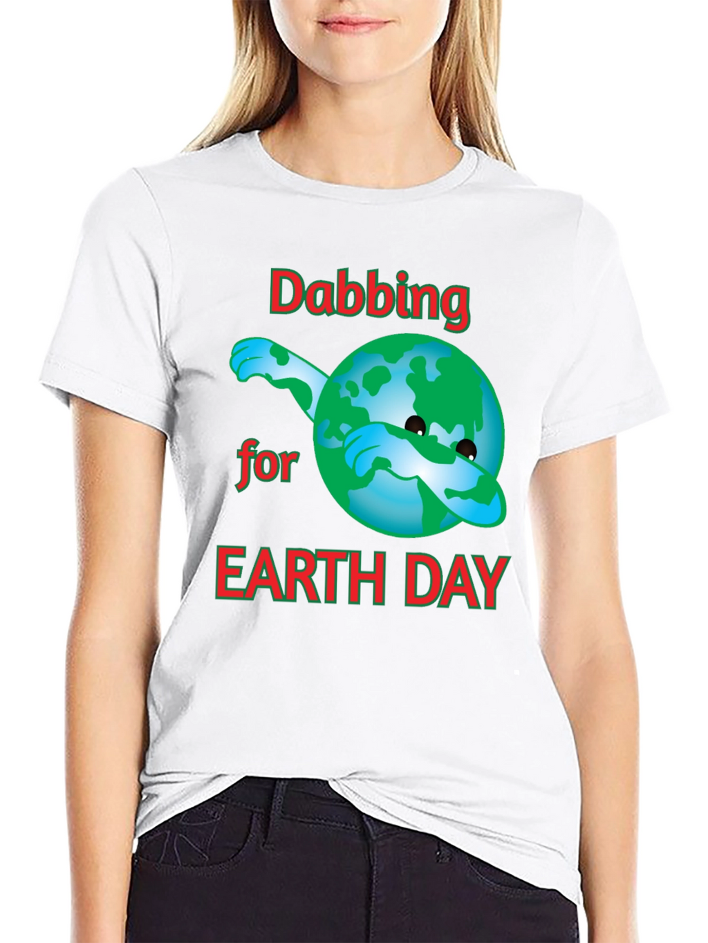 Dabbing Earth Day T-Shirt - Black Cotton Tee