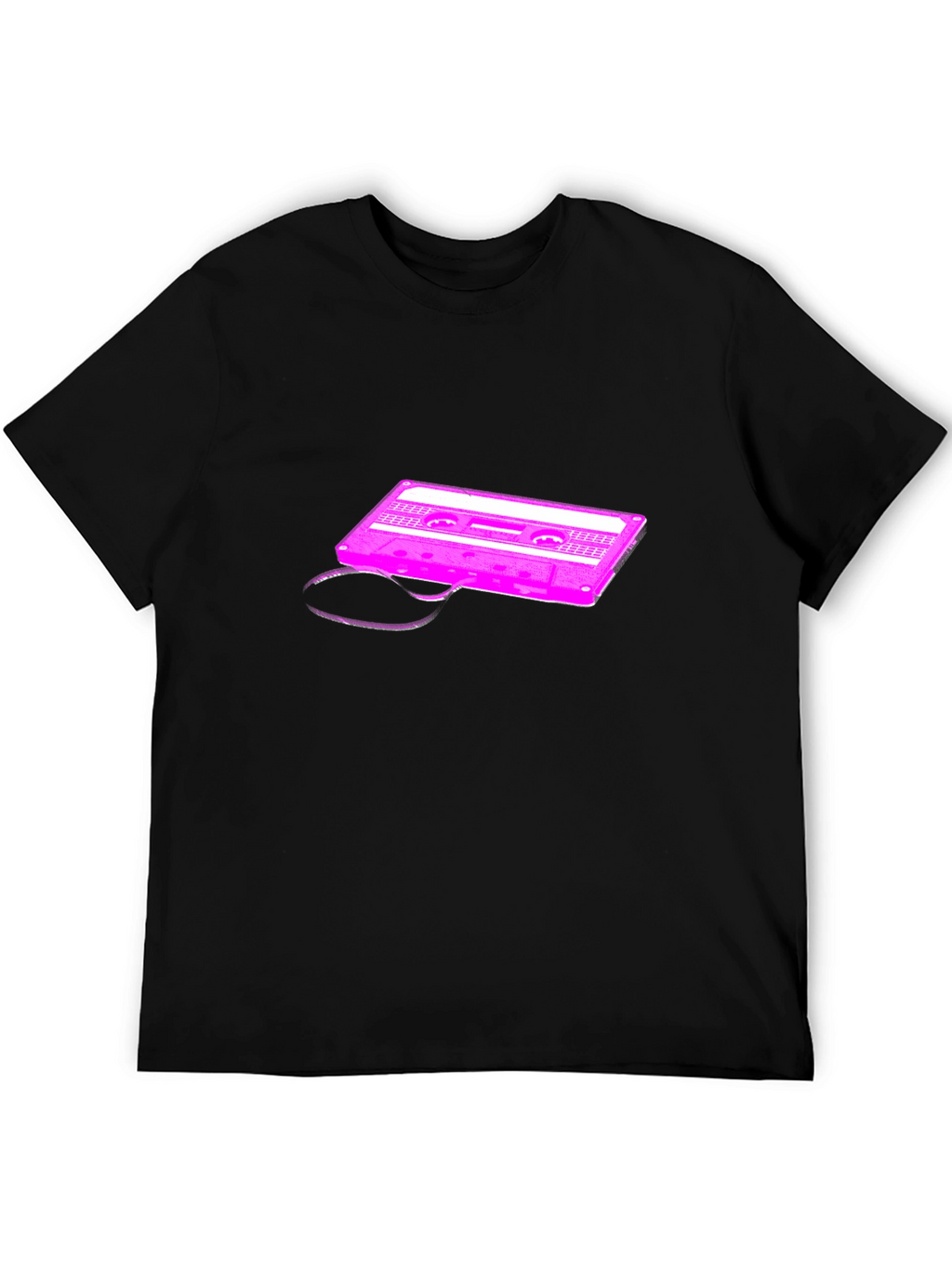 Retro Cassette Graphic Tee - Black