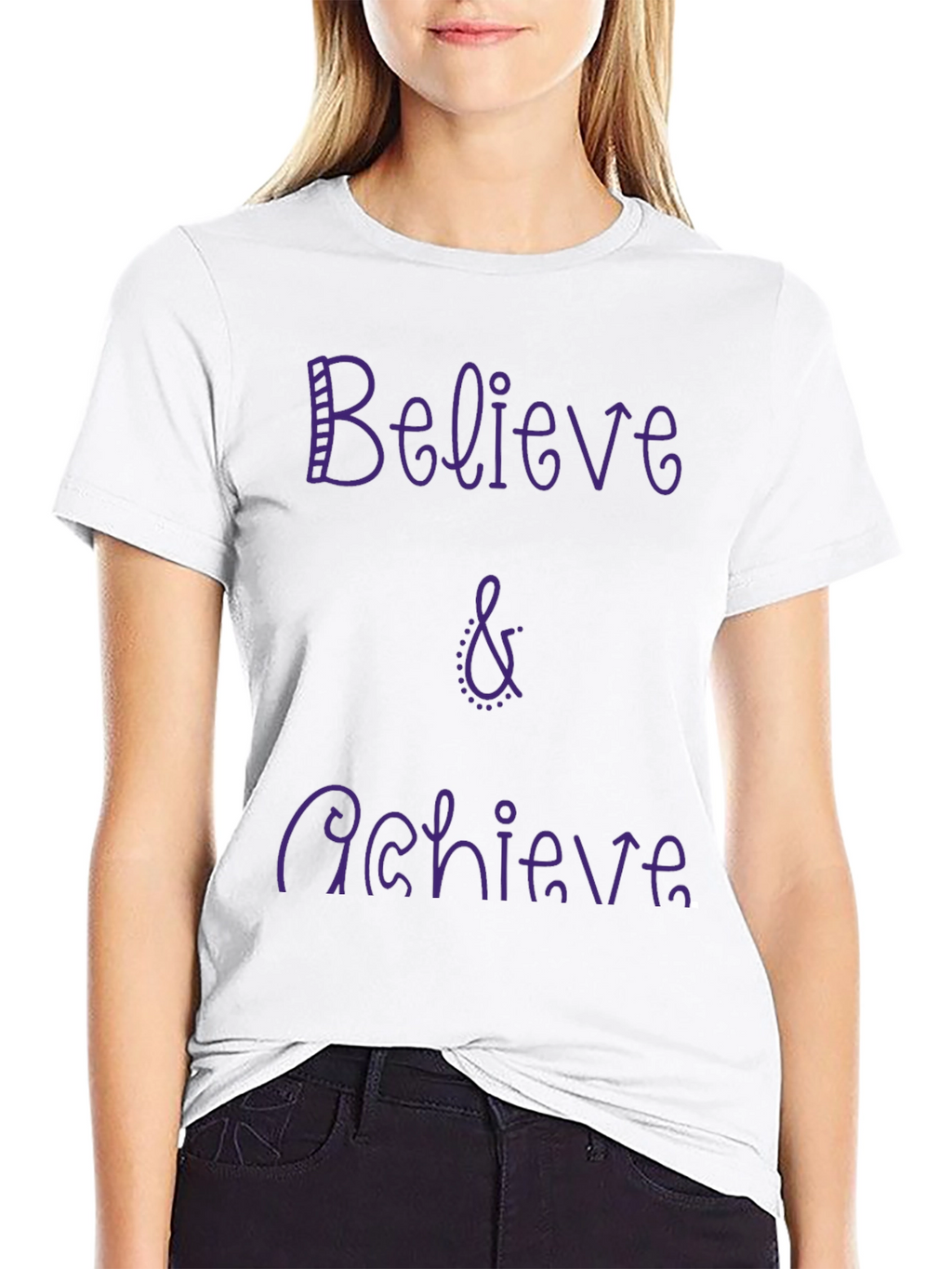 Believe & Achieve Graphic Tee - Casual Comfort
