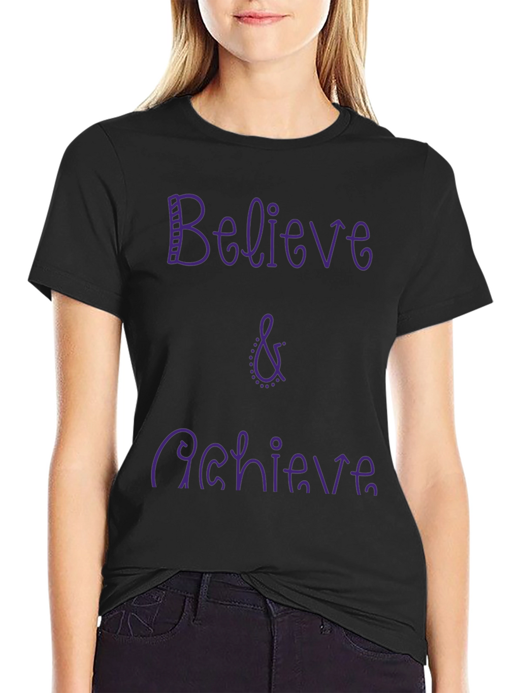 Believe & Achieve Graphic Tee - Casual Comfort