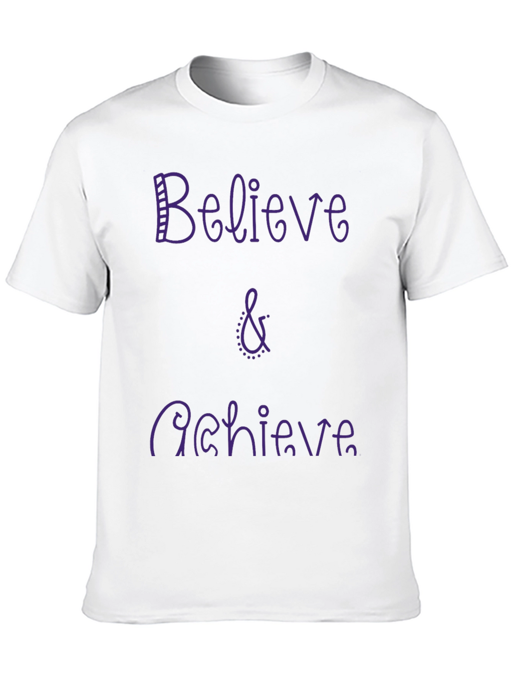 Believe & Achieve Graphic Tee - Casual Comfort