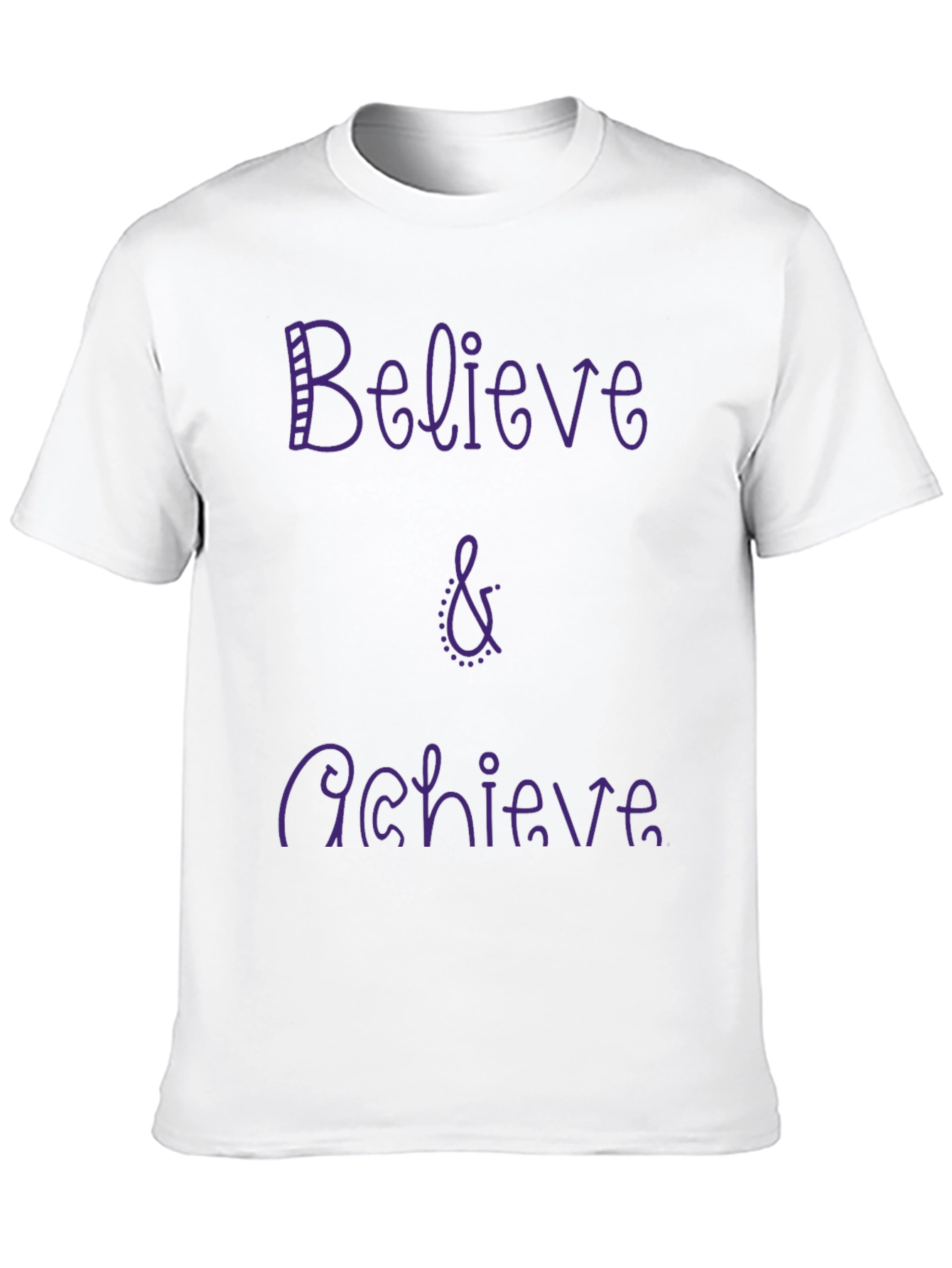 Believe & Achieve Graphic Tee - Casual Comfort