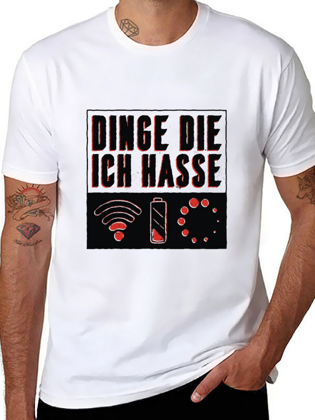 Humorous Things I Hate Black Graphic Tee