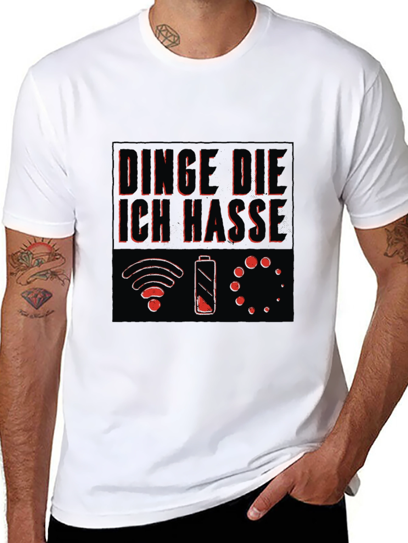 Humorous Things I Hate Black Graphic Tee