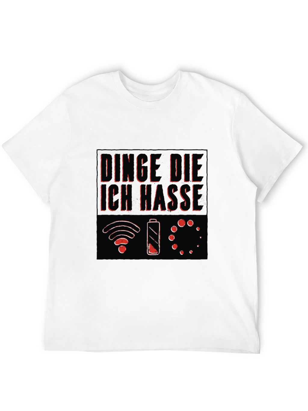 Humorous Things I Hate Black Graphic Tee