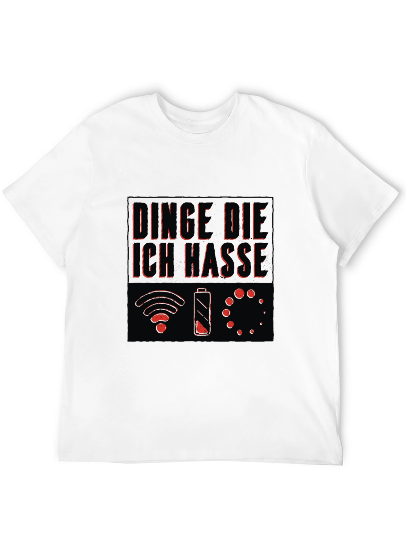 Humorous Things I Hate Black Graphic Tee