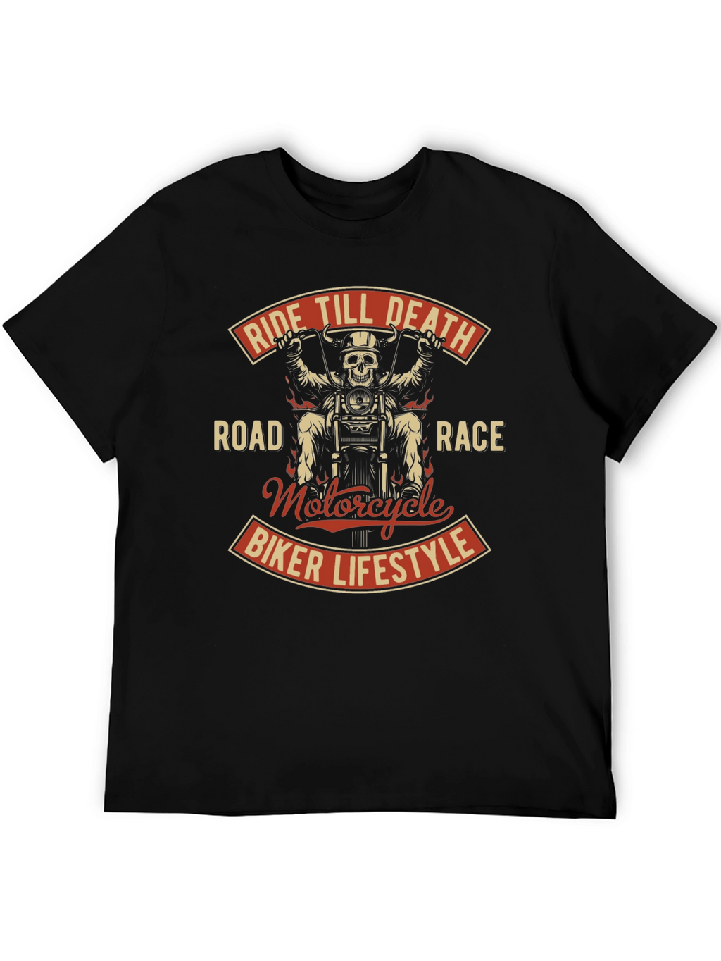 Ride Till Death Motorcycle Biker T-Shirt