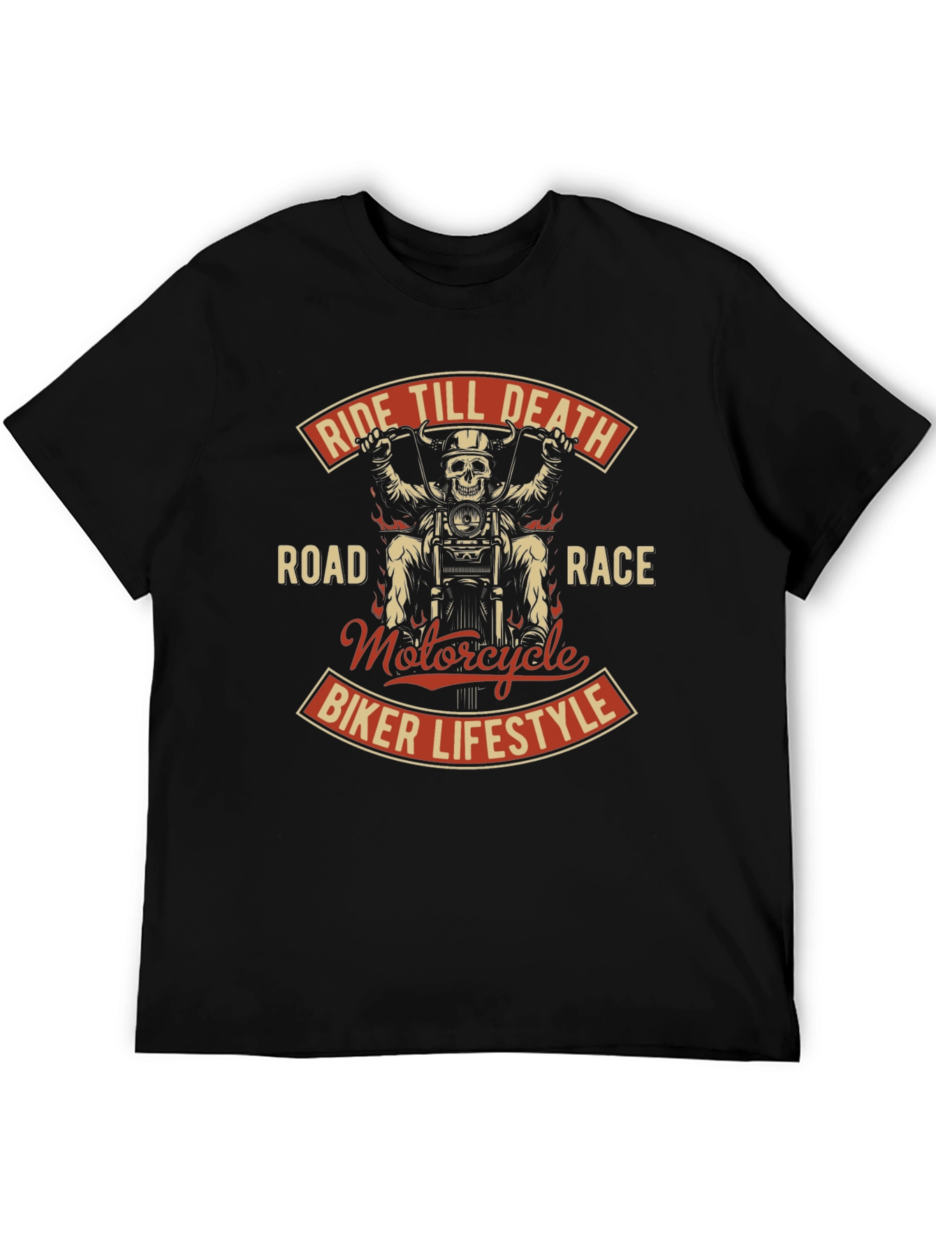 Ride Till Death Motorcycle Biker T-Shirt