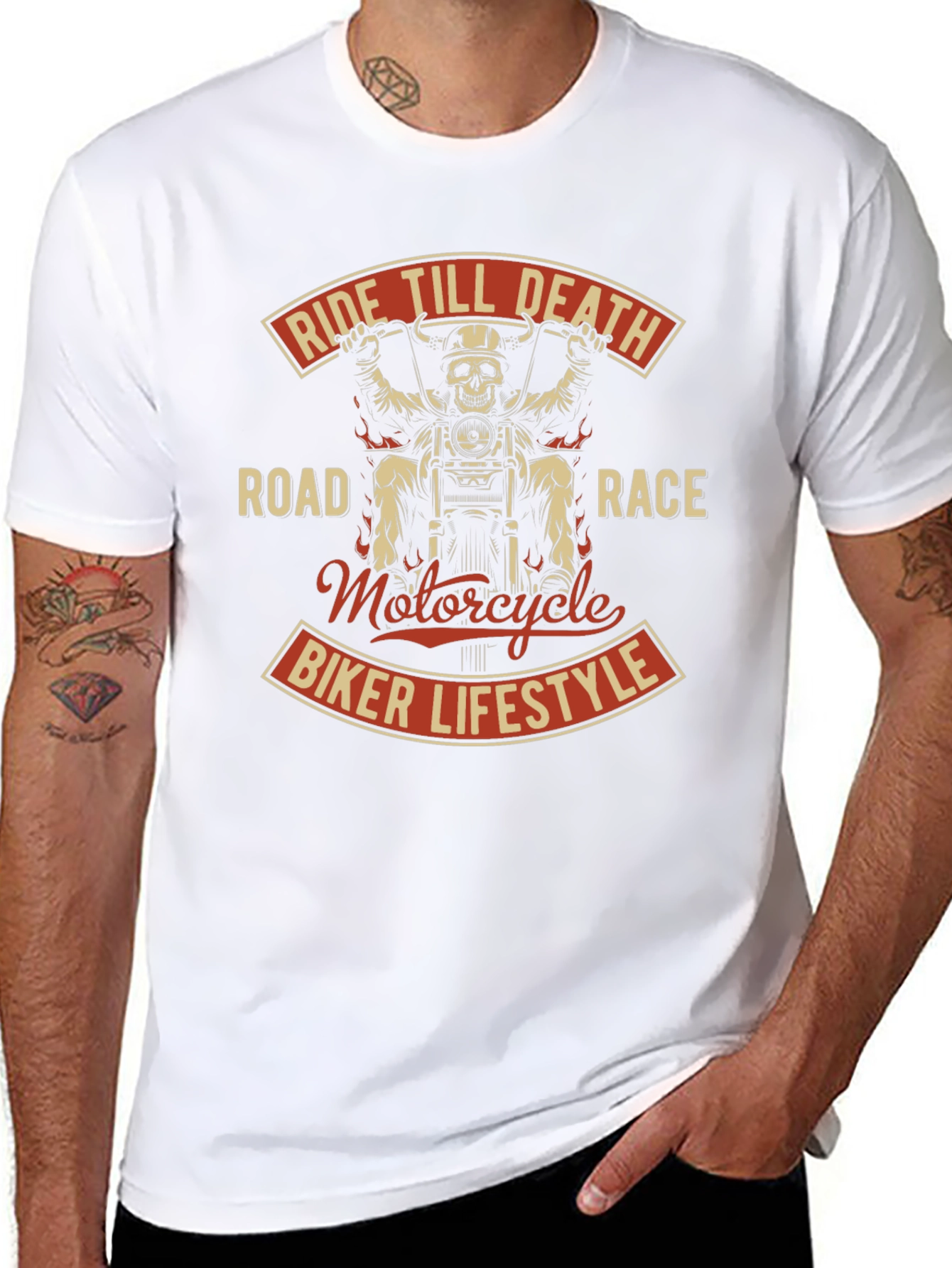 Ride Till Death Motorcycle Biker T-Shirt
