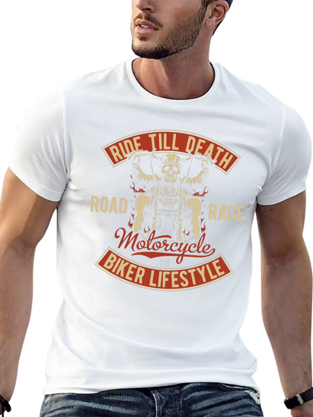 Ride Till Death Motorcycle Biker T-Shirt