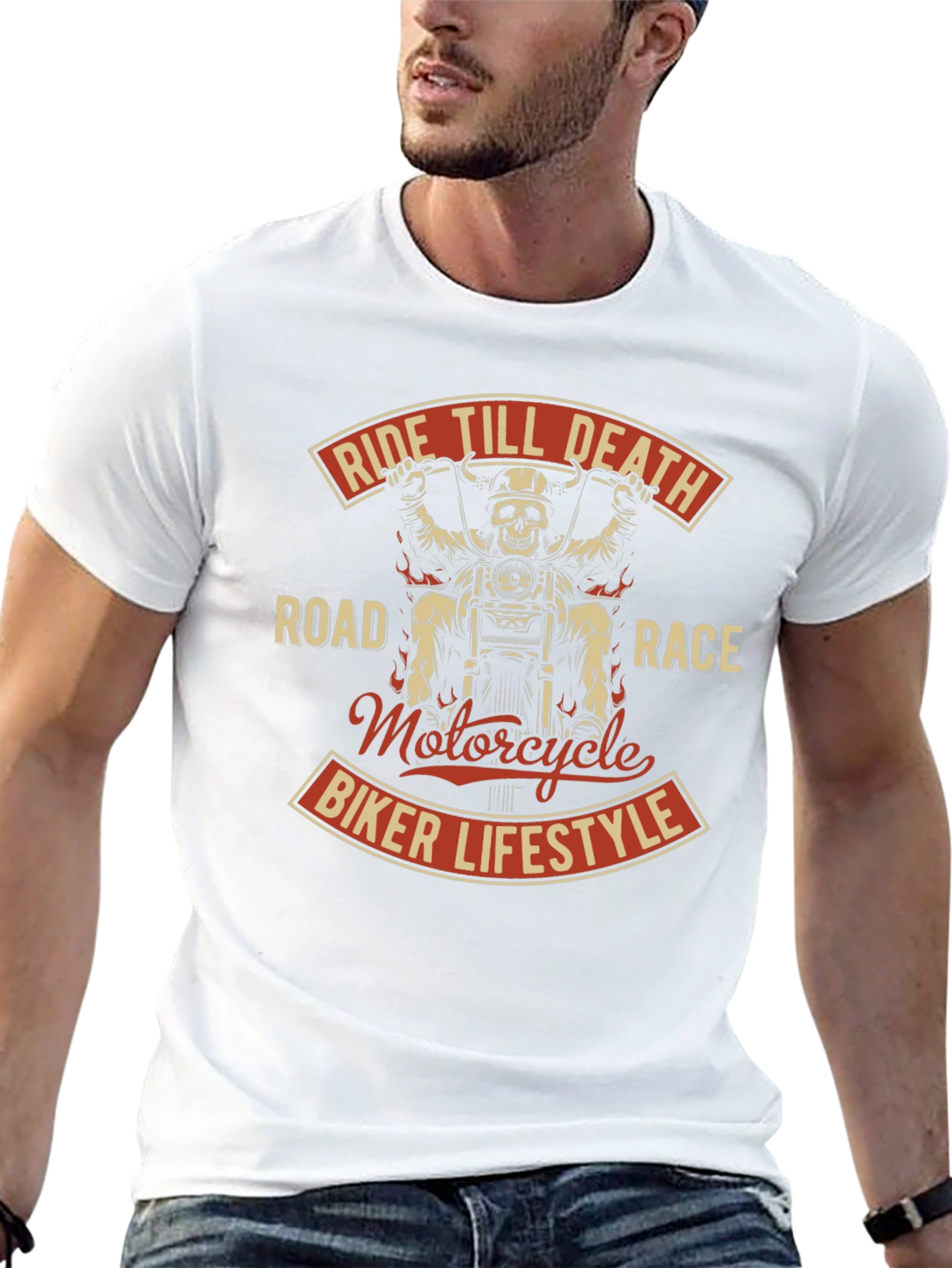 Ride Till Death Motorcycle Biker T-Shirt