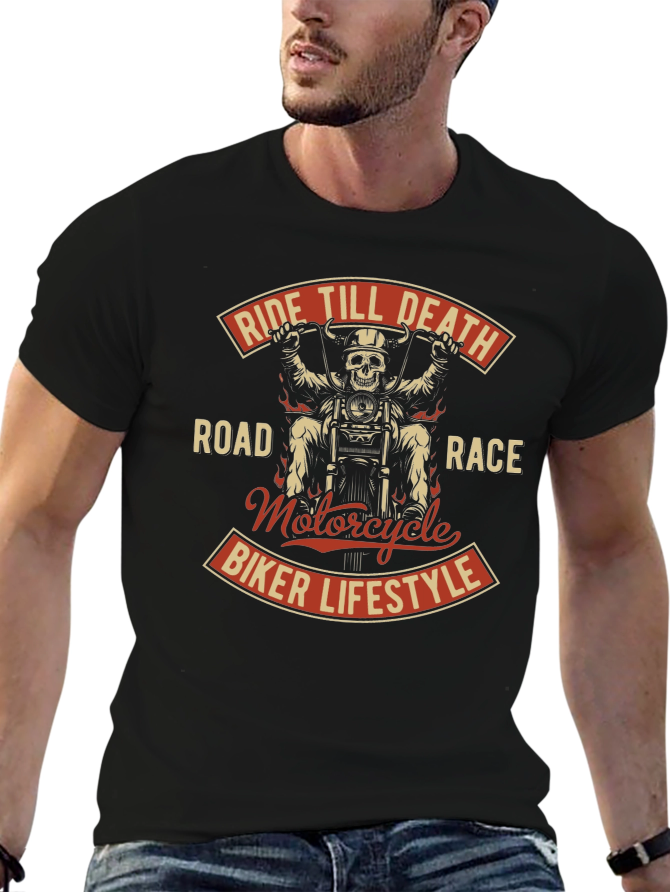 Ride Till Death Motorcycle Biker T-Shirt