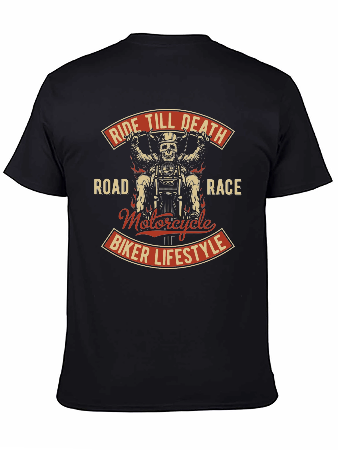 Ride Till Death Motorcycle Biker T-Shirt