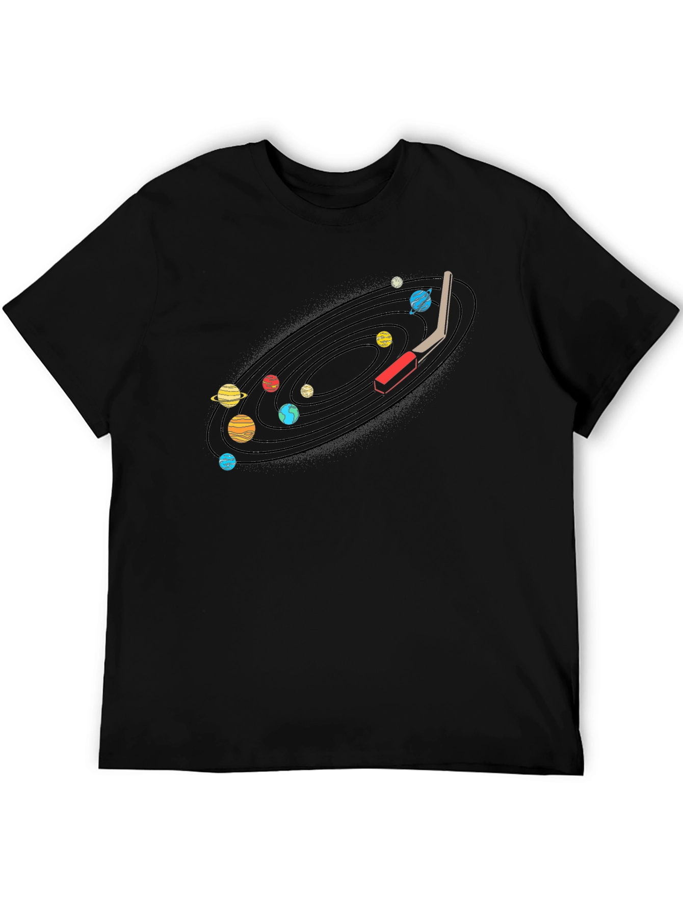 Planetary Turntable Graphic Tee - Unique Music Lovers Shirt