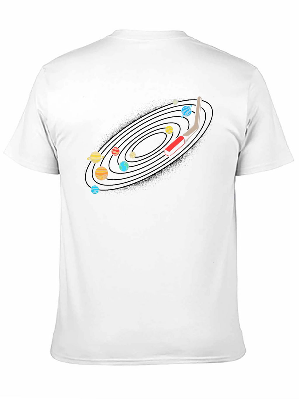 Planetary Turntable Graphic Tee - Unique Music Lovers Shirt