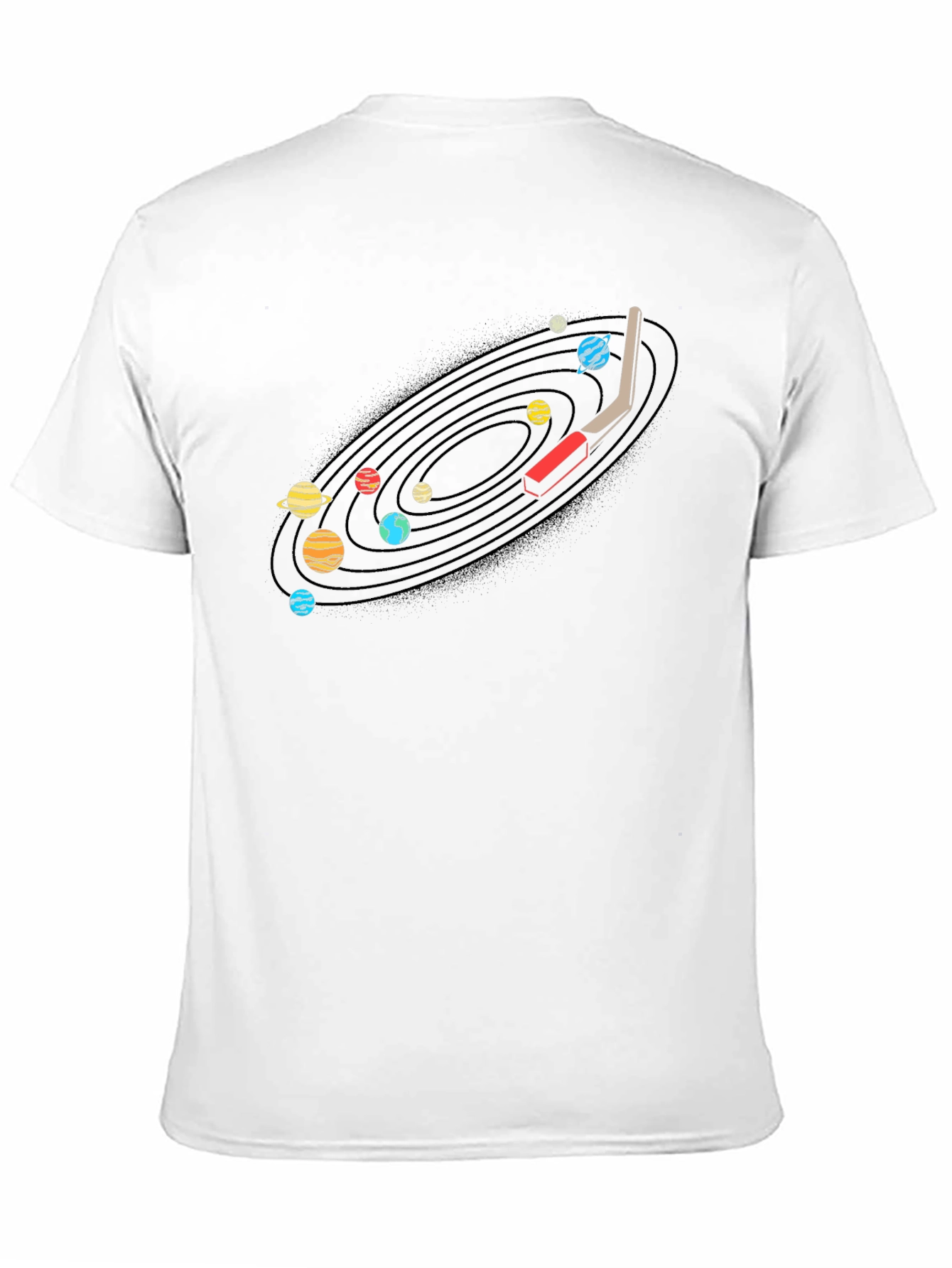 Planetary Turntable Graphic Tee - Unique Music Lovers Shirt