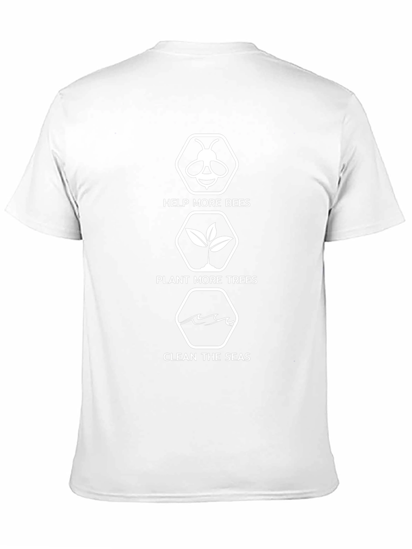 Eco-Friendly T-Shirt: Help Bees Plant Trees Clean Seas!