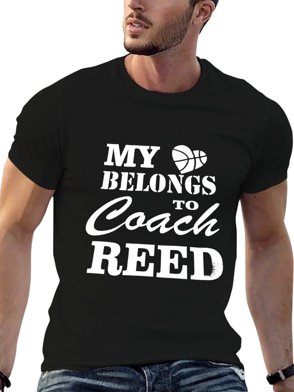 Basketball Coach Shirt: My Heart Belongs to Coach Reed