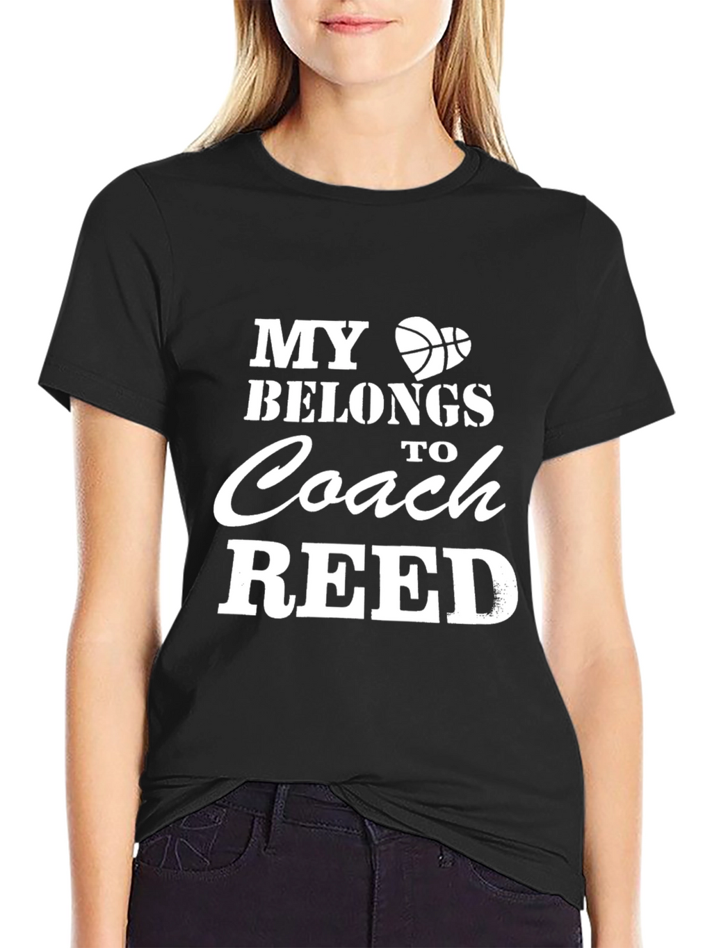 Basketball Coach Shirt: My Heart Belongs to Coach Reed